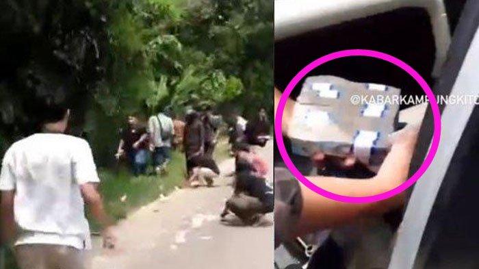 Uang ratusan juta yang berhampuran di jalan ternyata hasil merampok bos kelapa sawit.