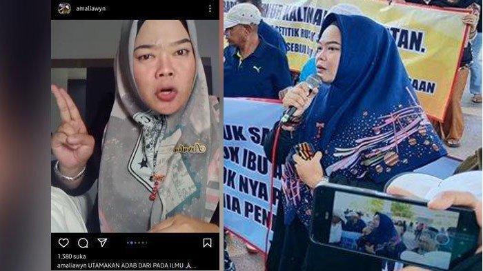 Usai Jawab Menohok Ketua MKKS Bela Kadisdikbud Merokok, Bu Guru Amalia Geruduk Kantor Gubernur Kalsel (kanan).