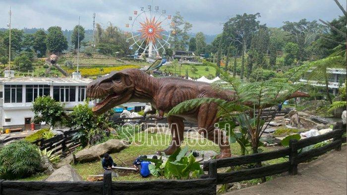 
Wahana baru di Selecta Batu, Dino Ranch. 
