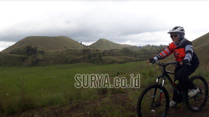Gowes di Kawah Wurung Kecamatan Ijen, Kabupaten Bondowoso, Jatim
