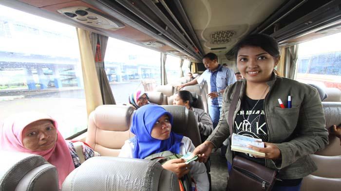 Ira, Kondektur Cantik Bus Trenggalek - Banyuwangi - Surya.co.id