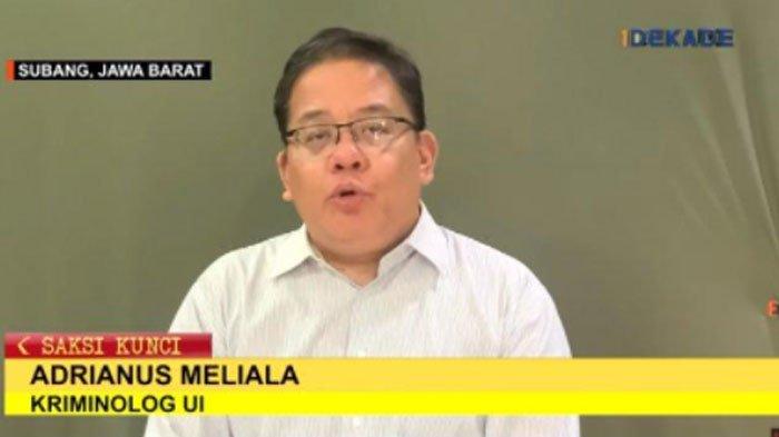 Kriminolog UI Adrianus Meliala