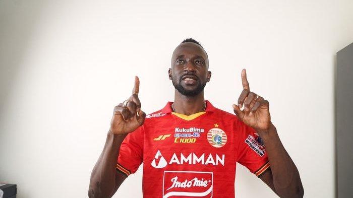 Makan Konate saat diresmikan sebagai pemain Persija Jakarta