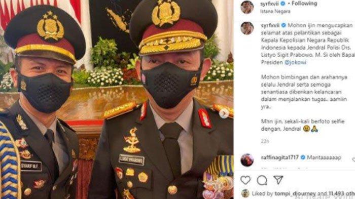 Sosok AKP Syarif Muhammad Fitriyansyah yang mengajak Kapolri Jenderal Listyo Sigit Prabowo selfie. 