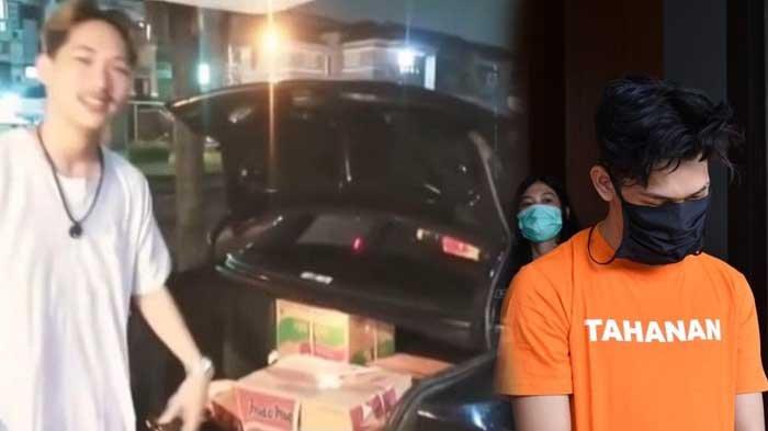 YouTuber Ferdian Paleka kini jadi buronan polisi terkait kasus prank sembako berisi batu dan taoge busuk. YouTuber Ferdian Paleka saat berada di Mapolrestabes Bandung, Jumat (8/5/2020).