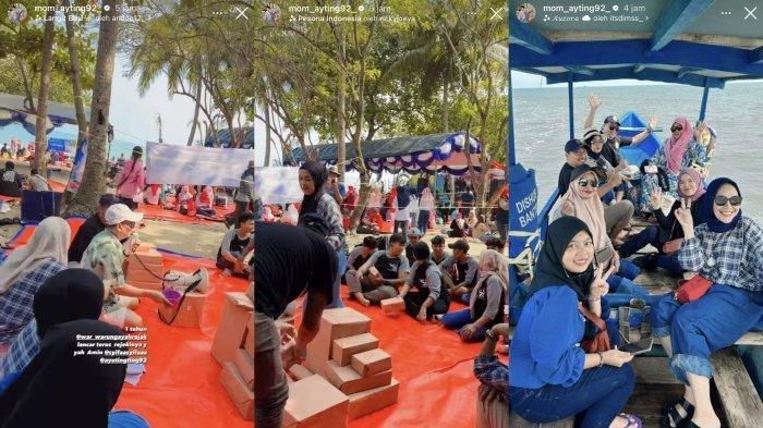 Abdul Rozak dan Umi Kalsum orang tua Ayu Ting Ting ajak karyawan liburan