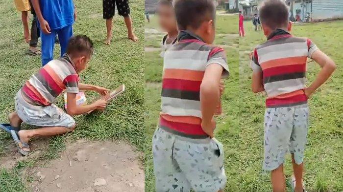 Aksi bully yang dilakukan sejumlah siswa terhadap seorang temannya 1
