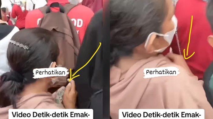 Aksi emak-emak nyopet direkam warga di Jambi 1