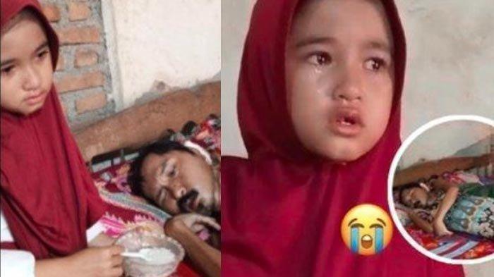  Alika Bocah Penjual Sayur Viral Rawat Ayahnya Kanker Kini Sebatang Kara, Sang Ayah Meninggal Dunia