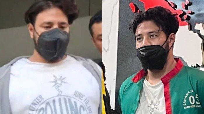 Ammar Zoni saat ditangkap 4 hari lalu karena jeratan narkoba dan Ammar Zoni saat dihadirkan sebagai tersangka oleh Polres Metro Jakarta Barat, Jumat (15/12/2023). Ammar belum ganti baju.