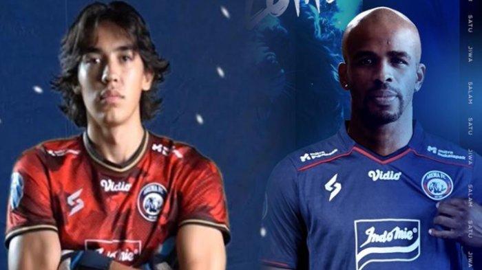 Duo pemain baru Arema FC, Julian Schwarzer Garcia dan Greg Nwokolo 