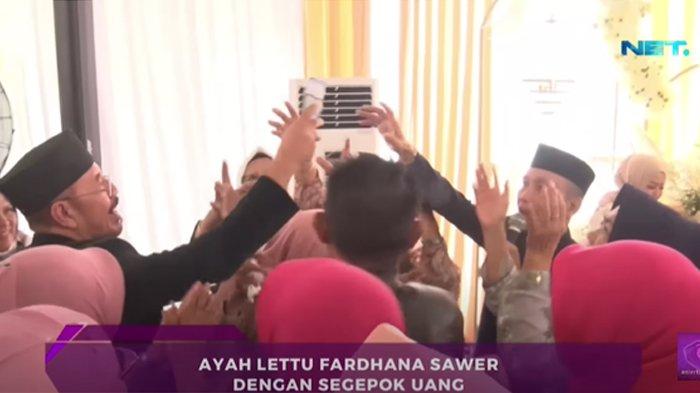 Ayah Lettu Fardhana iku menyawer calon besan Abdul Rozak ayah Ayu Ting Ting