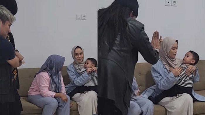 Baby L ketakutan saat Limbad berusaha mendekat
