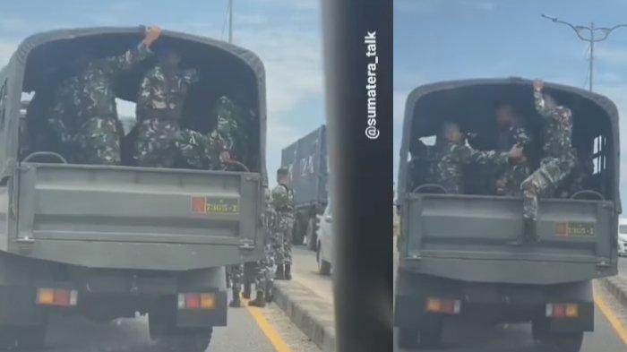 Beberapa anggota TNI turun dan beberapa orang lain dicegah