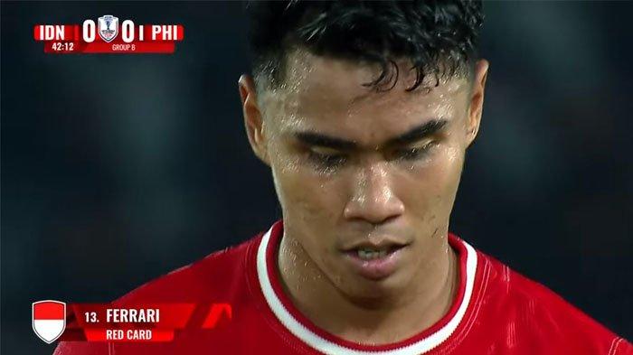 Biodata Ferrari Dapat Kartu Merah Lawan Filipina, Dikenal Pemain Emosian Persija, Anggota Polisi