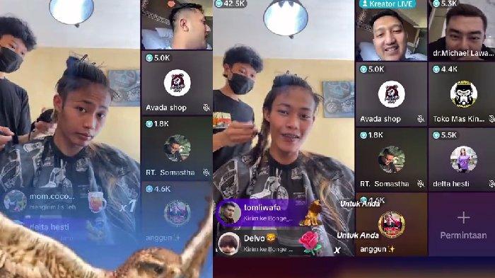 Bonge Citayam Fashion Week memotong rambutnya