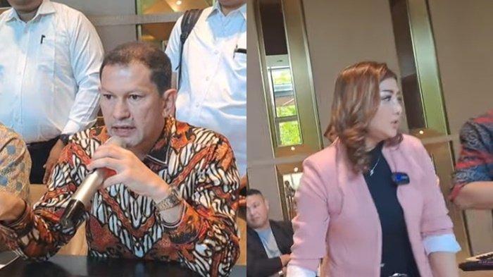 Brian Praneda (kiri) kuasa hukum Pratiwi Noviyanthi (kanan) walk out meninggalkan Agus Salim