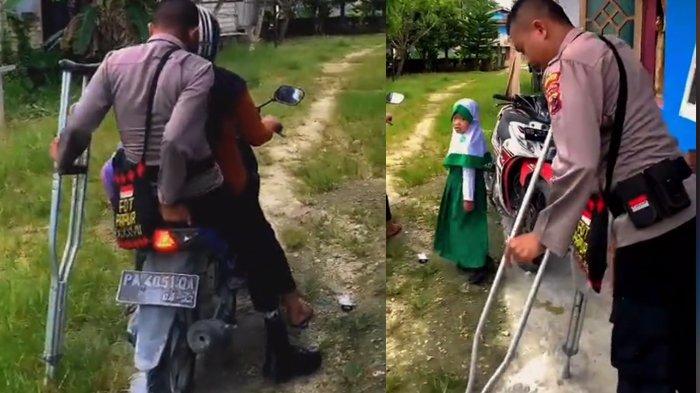 Brigpol Zulfikar tetap gigih bertugas meski menderita lumpuh 1