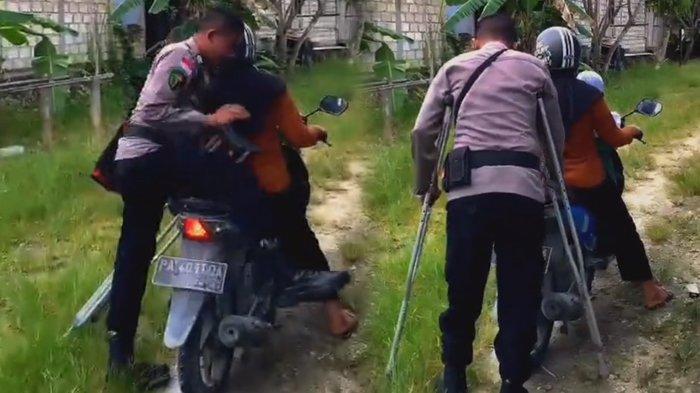 Brigpol Zulfikar tetap gigih bertugas meski menderita lumpuh