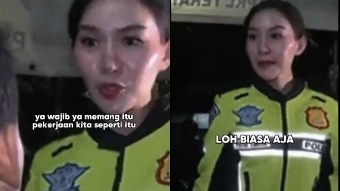 Briptu Putri Sirty Cikita Sabunge kembali viral karena menuduh orang ngobat