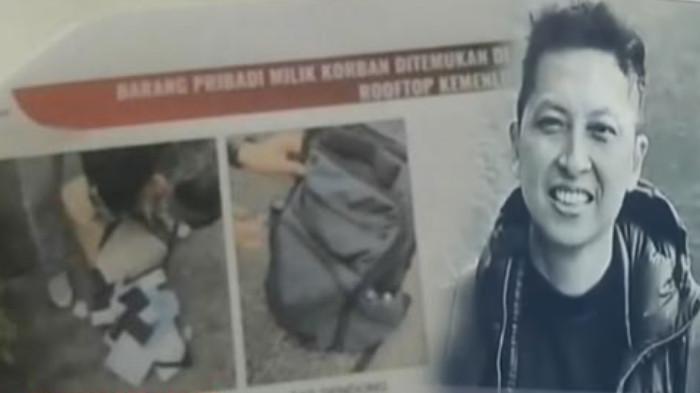 KEMATIAN ARYA DARU - Foto  diplomat muda kemenlu Arya Daru Pangayunan (KANAN). Polisi menunjukkan tas ransel yang dipakai Arya Daru pada Senin (7/7/2025) malam (KIRI) sebelum ditemukan tewas di dalam kamar kosnya Jalan Gondangdia Kecil, Menteng, Jakarta Pusat Selasa, (8/7/2025). Di dalam tas ransel terkuak bukti korban menderita penyakit.