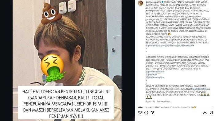 Bunga Zainal menunjukkan sosok pelaku yang mengambil uangnya 1