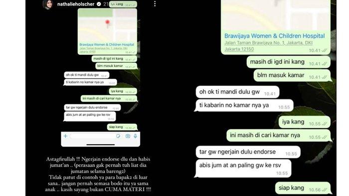 Chat Sule dengan Nathalie Holscher mengabarkan kondisi Adzam