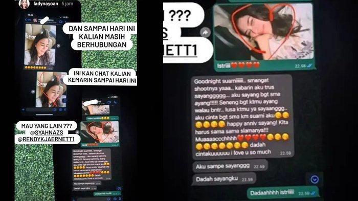 Chat mesra Syahnaz ke Rendy yang viral diikuti warganet termasuk Arumi Bachsin