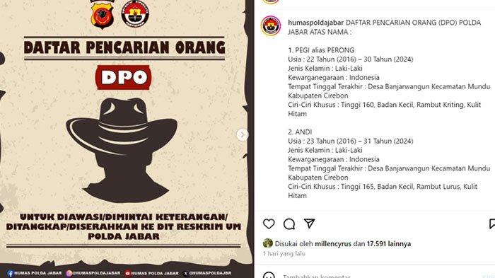 Daftar Nama 3 DPO Pembunuhan Vina yang Sudah Buron Selama 8 Tahun, Polda Jabar Sebutkan Ciri-cirinya