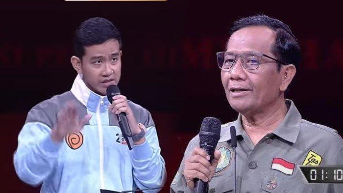 Gibran dan Mahfud MD Ogah saat Debat Cawapres