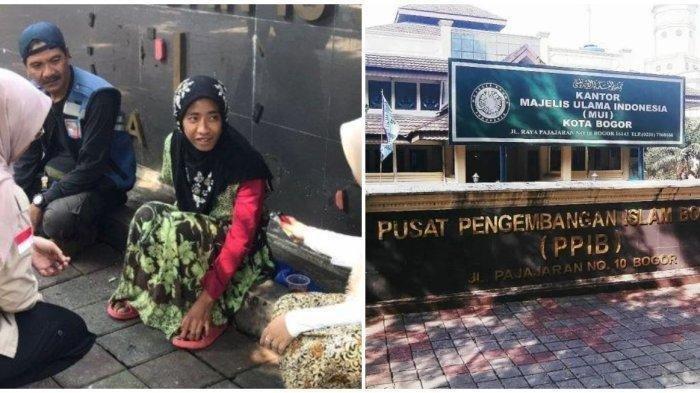 Dewi (29), orang dengan gangguan jiwa (ODGJ) yang dievakuasi petugas gabungan Satpol PP dan Dinas Perhubungan Kota Bogor di depan kompleks PPIB, Kamis (3/7/2023). Dewi dinyatakan meninggal beberapa tahun lalu oleh keluarganya di Sukabumi.