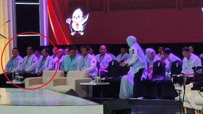 Dokter Terawan di Barisan Prabowo-Gibran di acara debat Pilpres di Jakarta Convention Center (JCC), Senayan, Jakarta Pusat, Minggu (4/2/2024) malam. (Kompas TV)