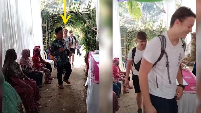 Dua bule nyasar tenda pernikahan dikira warung