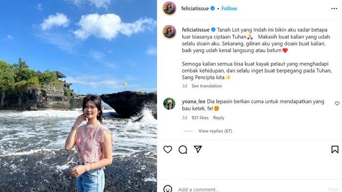 Felicia Tissue mantan Kaesang Pangarep yang dulu viral