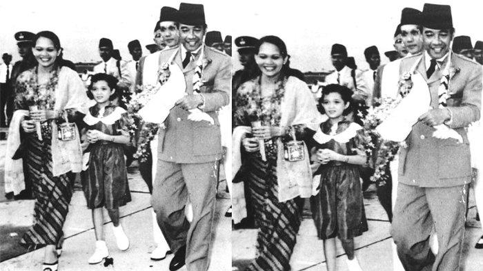 Foto kakek, nenek, dan ibunda Ashanty saat dampingi Presiden Soekarno