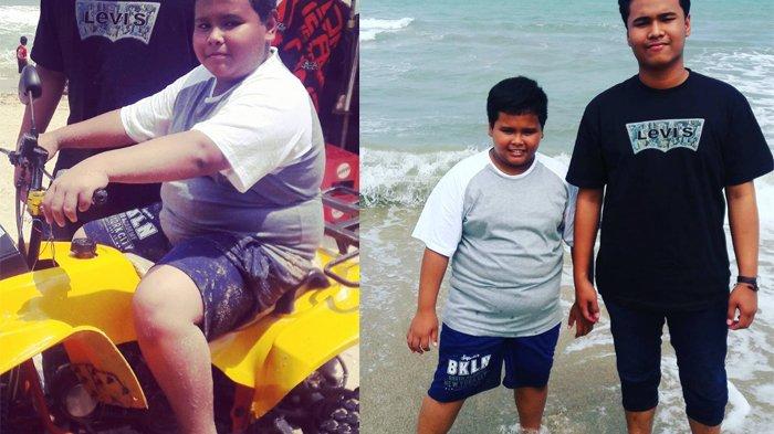 Foto kedua anak Fahmi Bo, potret lawas diunggah tahun 2017 liburan di Pantai Anyer