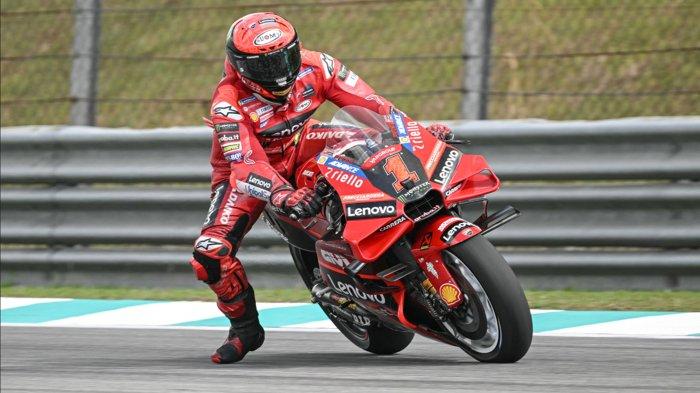 Francesco Bagnaia saat di MotoP Malaysia 2023MOHD RASFAN / AFP . Pembalap berjuluk 'Pecco