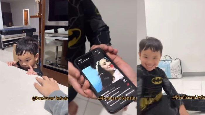 Gala Sky saat melihat video Vanessa Angel menyanyikan lagu