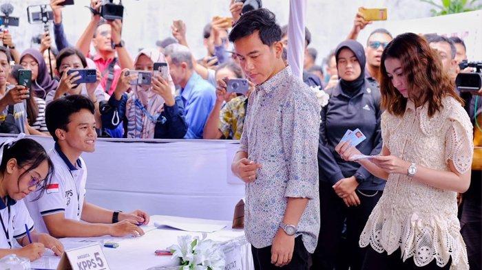 Gibran Rakabuming dan Selvi Ananda nyoblos di Solo