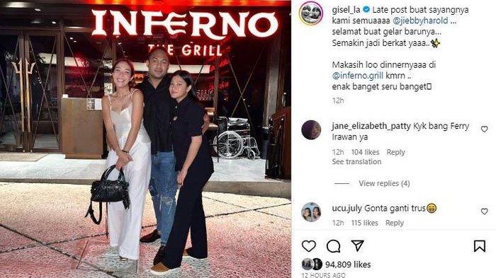 Gisel bersama pria diduga kekasih barunya