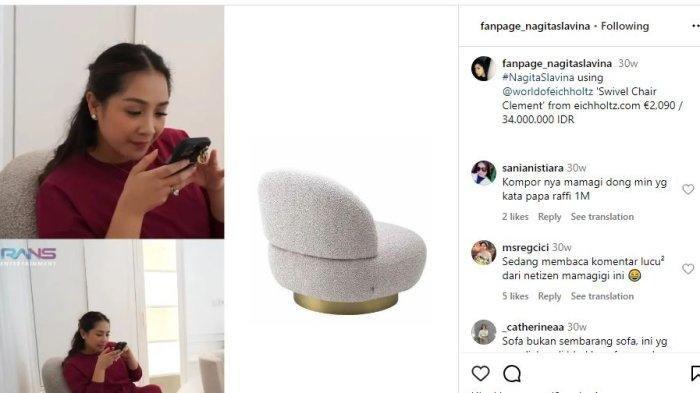 Harga sofa di rumah Nagita Slavina 3