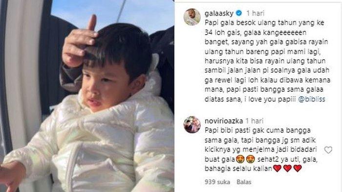 Kerinduan Gala Sky pada mendiang Bibi Ardiansyah, mimik wajahnya jadi sorotan