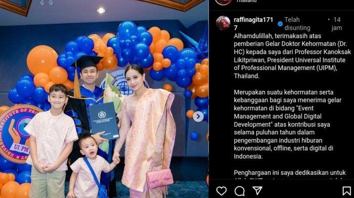 Postingan Raffi Ahmad
 