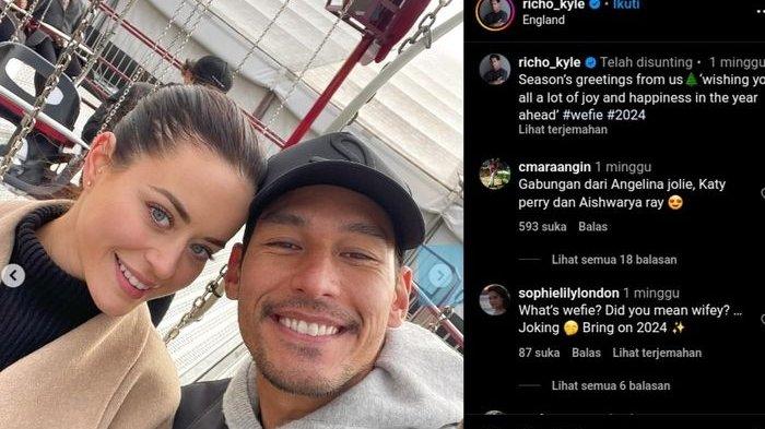 Postingan Richard Kyle bersama kekasih barunya
 