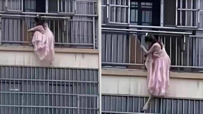 Istri Pacarnya Pulang, Pelakor Kabur Bergelantung di Balkon, Tetangga Lapor Polisi Dikira Pencuri (EVA.VN)