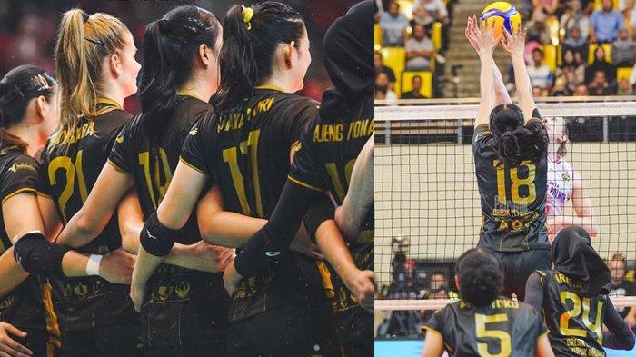 PROLIGA 2025 - Tim Putri Final Four Proliga 2025 Gresik Petrokimia Pupuk Indonesia bertanding di pekan kedua melawan Jakarta Popsivo Polwan Sabtu, (26/4/2025) di GOR Jatidiri Semarang. Final Four Proliga 2025 akan berlanjut di pekan ketiga seri Solo, tim Megawati Hangestri, Petrokimia punya asa menuju final.