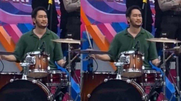 Jeje sebagai drummer baru-baru ini manggung bersama band-nya Govinda di acara Dahsyat RCTI