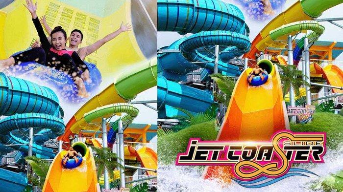 Jet Coaster Slide wahana di Hawai Waterpark Malang