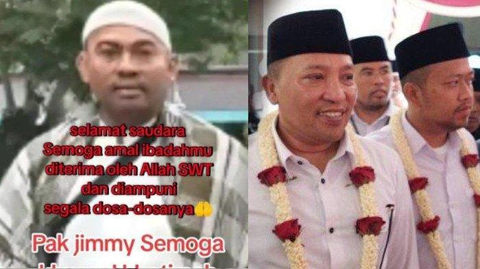 Calon Bupati Sampang, Slamet Junaidi (KANAN) siap menanggung biaya pendidikan anak Jimmy Sugito (KIRI), korban pembacokan berujung pembunuhan di Smapang Madura