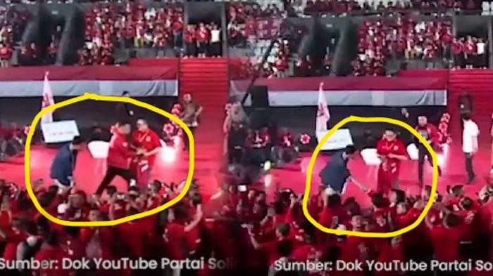 Kader PSI nekat memakaikan jaket partai kepada Gibran Rakabuming